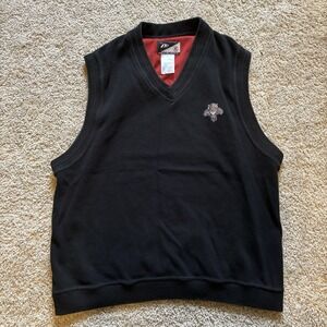 Vintage 90s Pro Player Florida Panthers Cotton Vest‎ Mens Medium Lined